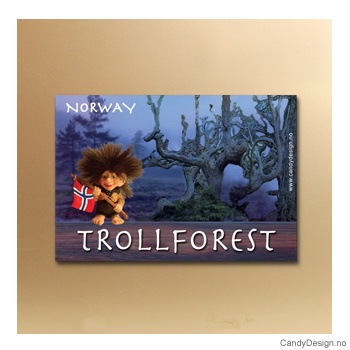Trollforest suvenir metallmagnet