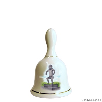 Store suvenir bjeller med Oslo motiv  Sinnataggen