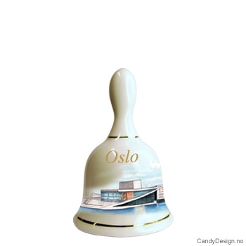 Store suvenir bjeller med Oslo motiv  Operahuset