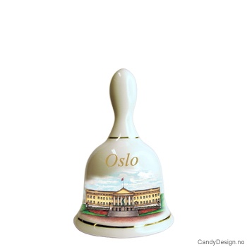 Store suvenir bjeller med Oslo motiv  Slottet