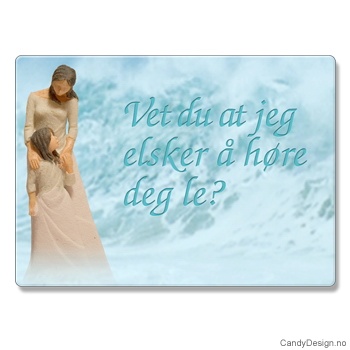 Metallmagneter med kvinnefigurer og tekst - Vet du at jeg elsker å høre deg le