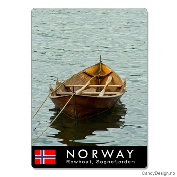 Metallmagneter med Norske naturbilder - Robåt