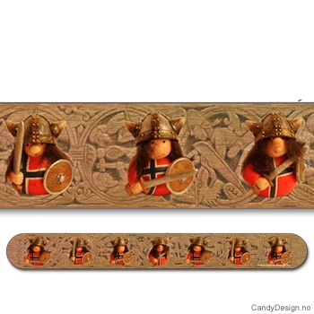 Suvenir neglefil - Vikingtroll på viking utskjæring