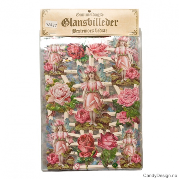 Glansbilder - Blomster uten glitter