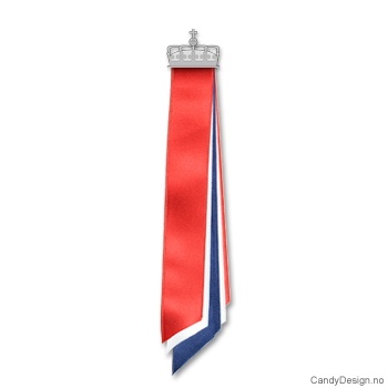 17. Mai Sløyfer ensfarget korte - Krone