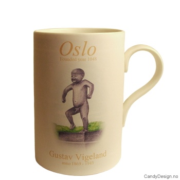 Oslo kopp med Sinnataggen inspirert av Gustav Vigeland