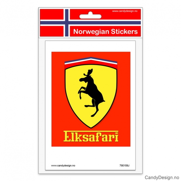 Suvenir klistremerker med elg