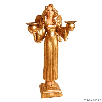 Englelysestake for to lys - Gull